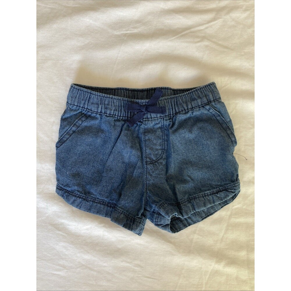 4T Star Ride girl clothes - one piece shorts | solid blue theme with pockets